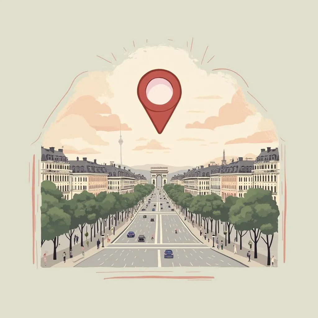 Carte de localisation à Paris